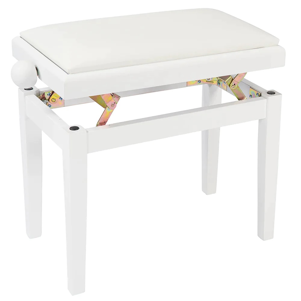 Kinsman Adjustable Piano Stool ~  Gloss White - Image 2