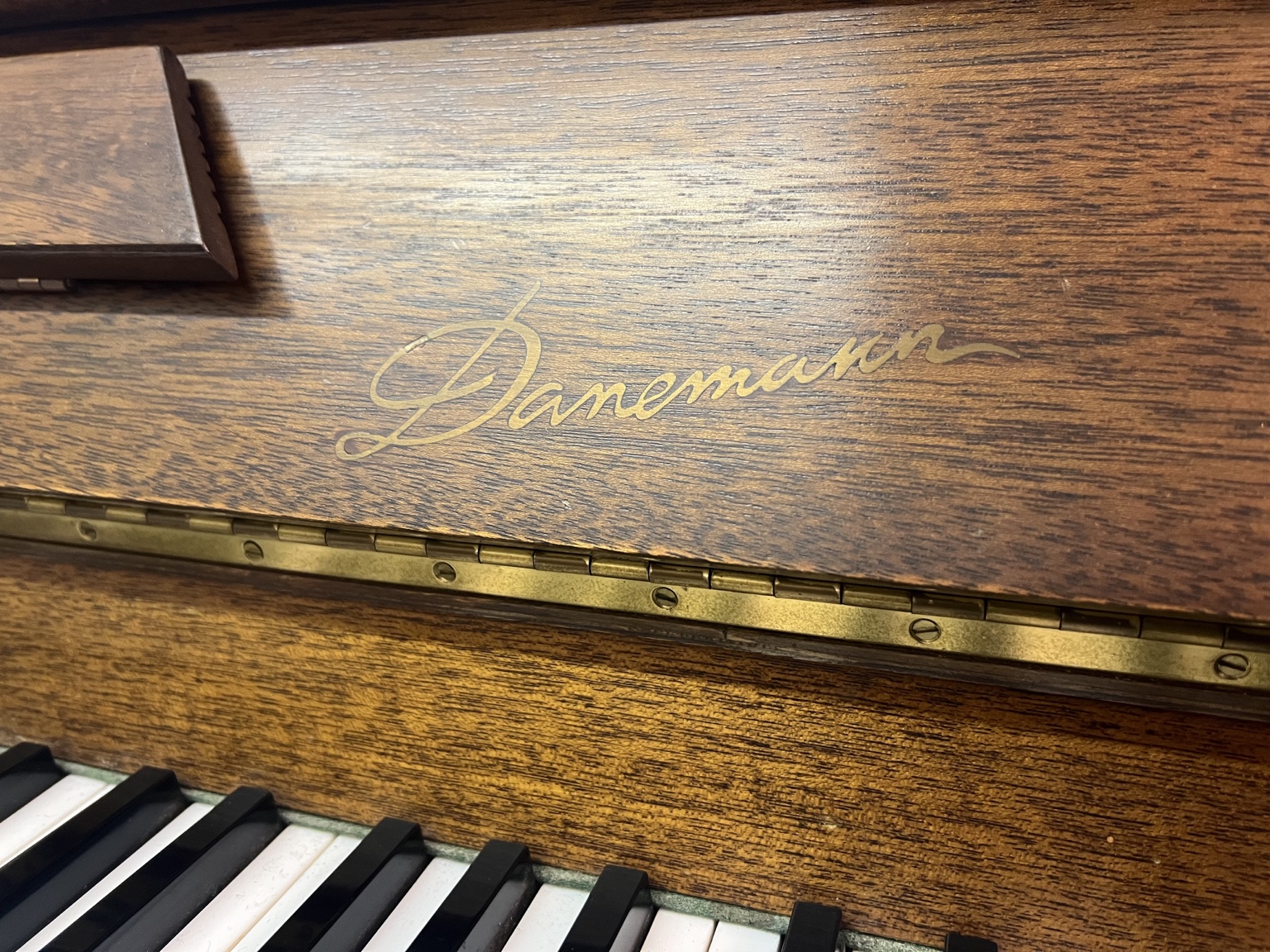 Preloved Danemann Modern Styled Upright Piano - Image 4