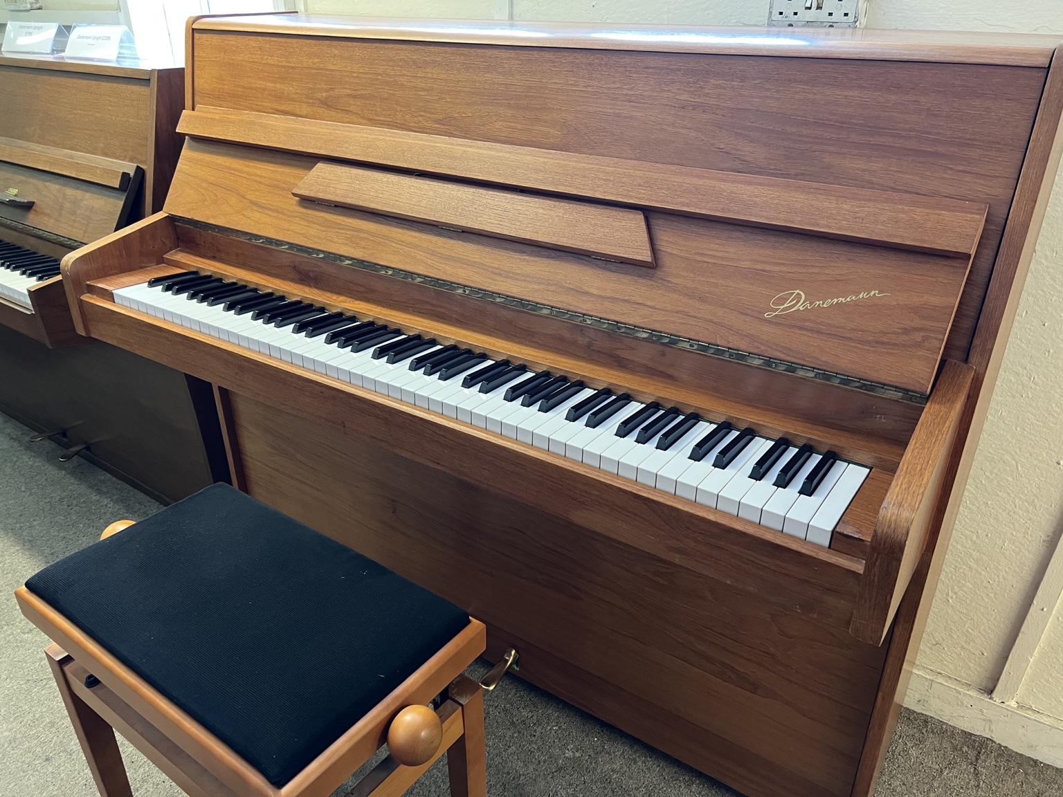 Danemann Modern Styled Upright Piano with Matching Stool