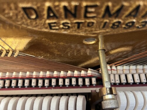 Danemann Modern Styled Upright Piano with Matching Stool - Image 3